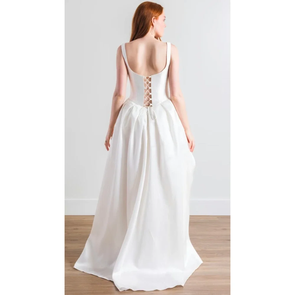Willowby by Watters Pia Mikado Wedding Dress Corset Open Back Bridal Gown 15 NWT